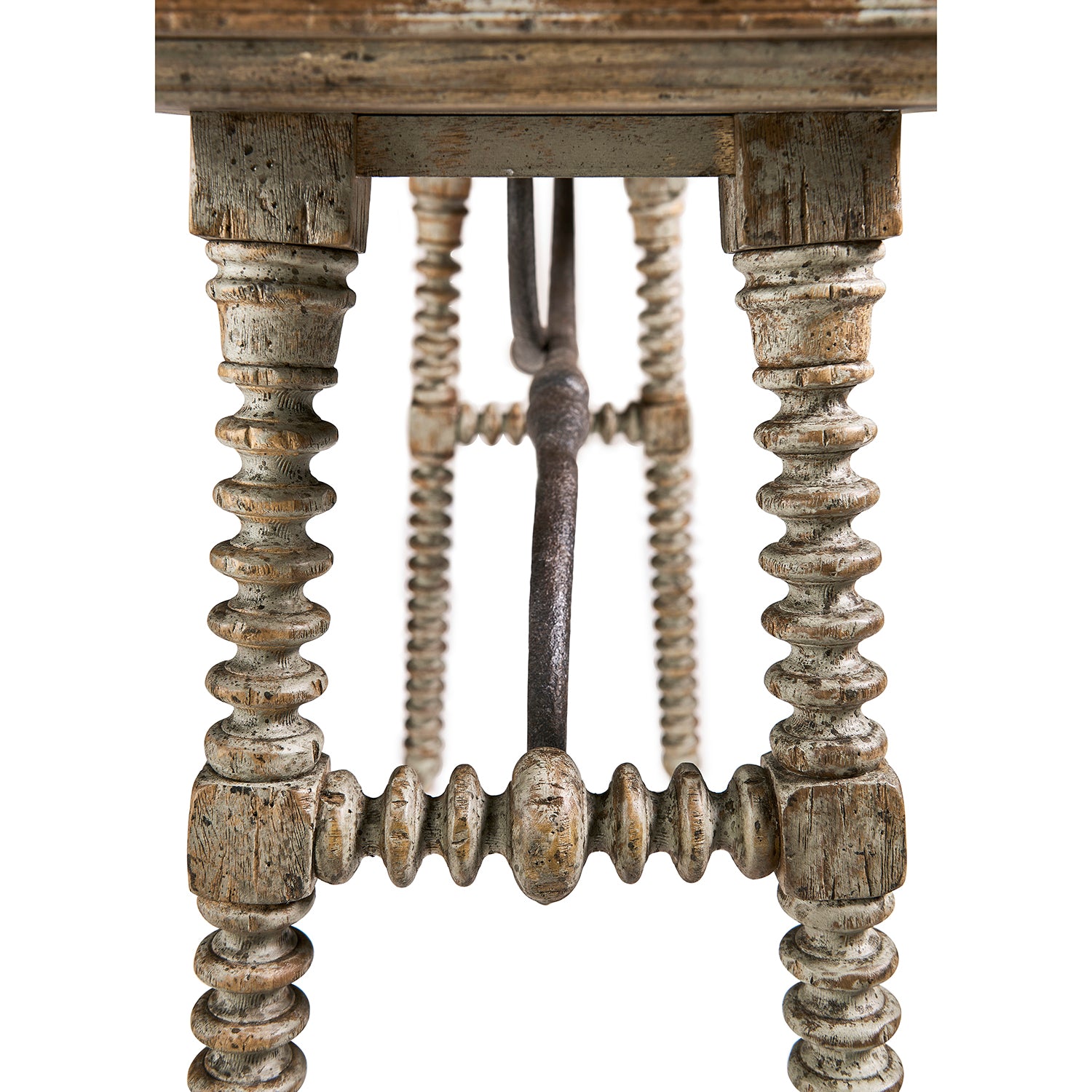 Jonathan Charles Caldera Turned-Leg Console Table