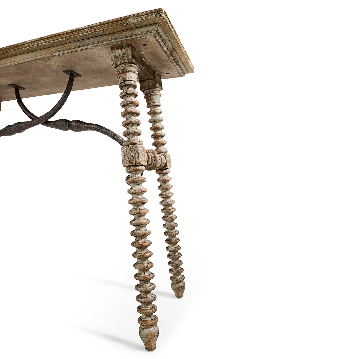 Jonathan Charles Caldera Turned-Leg Console Table