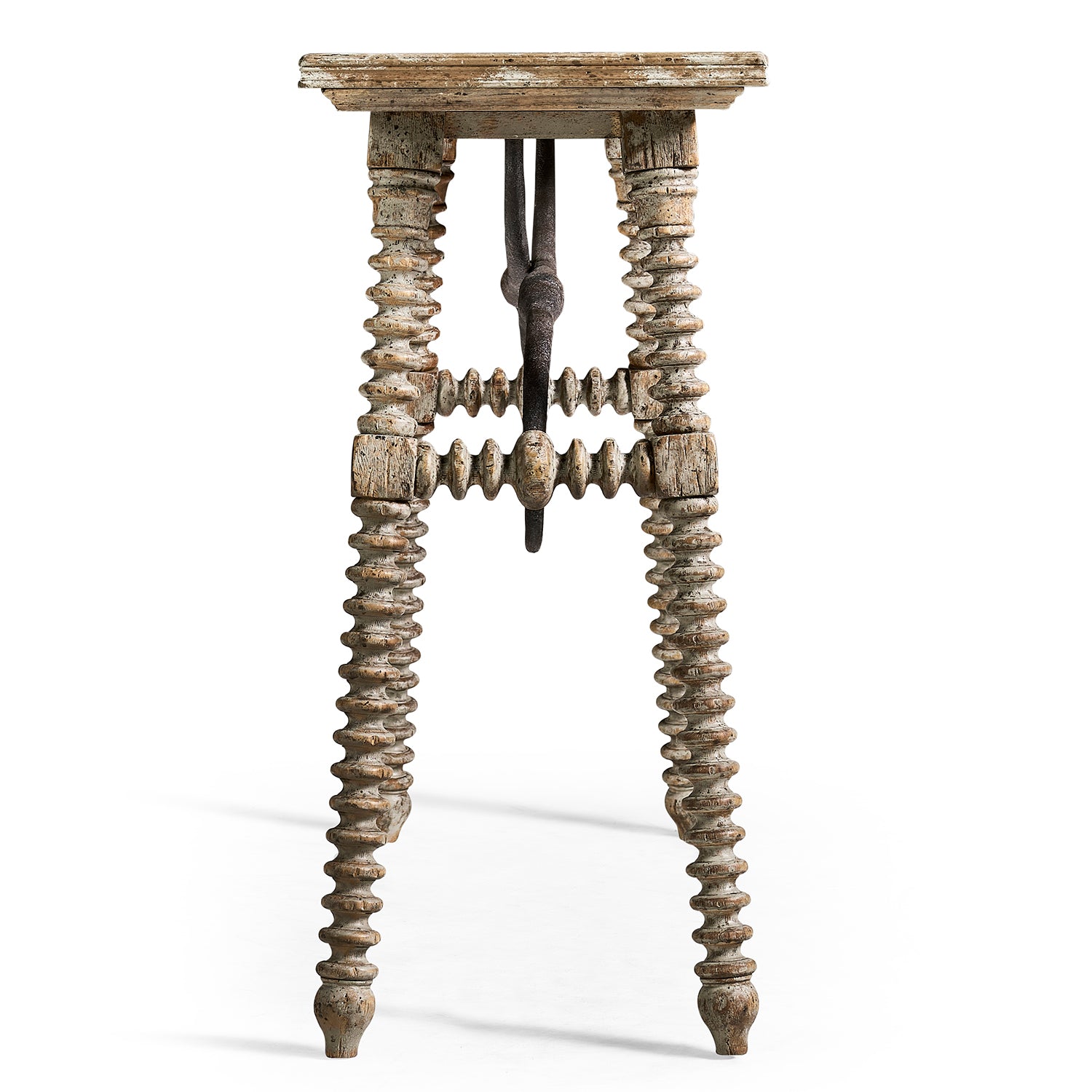 Jonathan Charles Caldera Turned-Leg Console Table