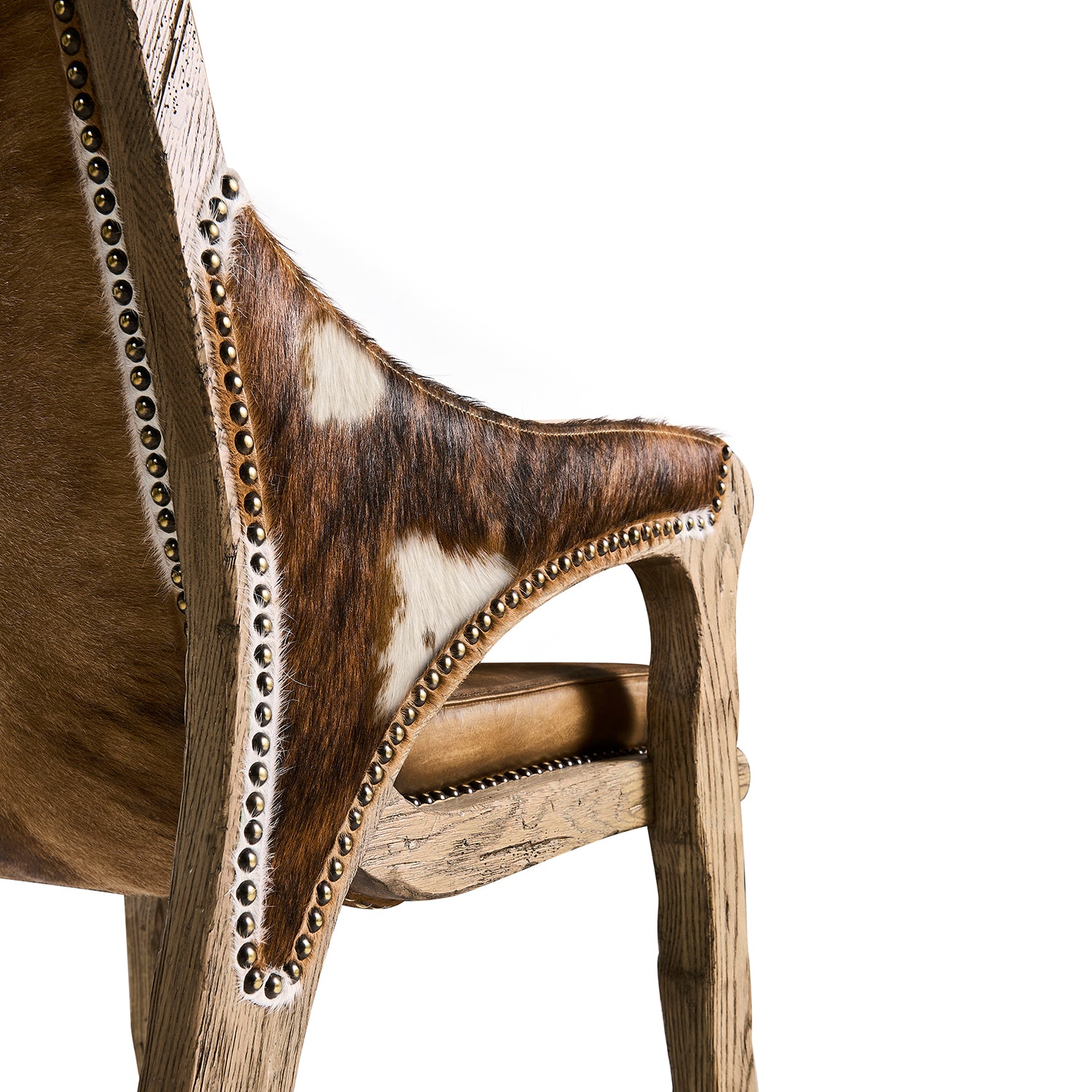 Jonathan Charles Echo Canyon Leather & Hide Counter Stool