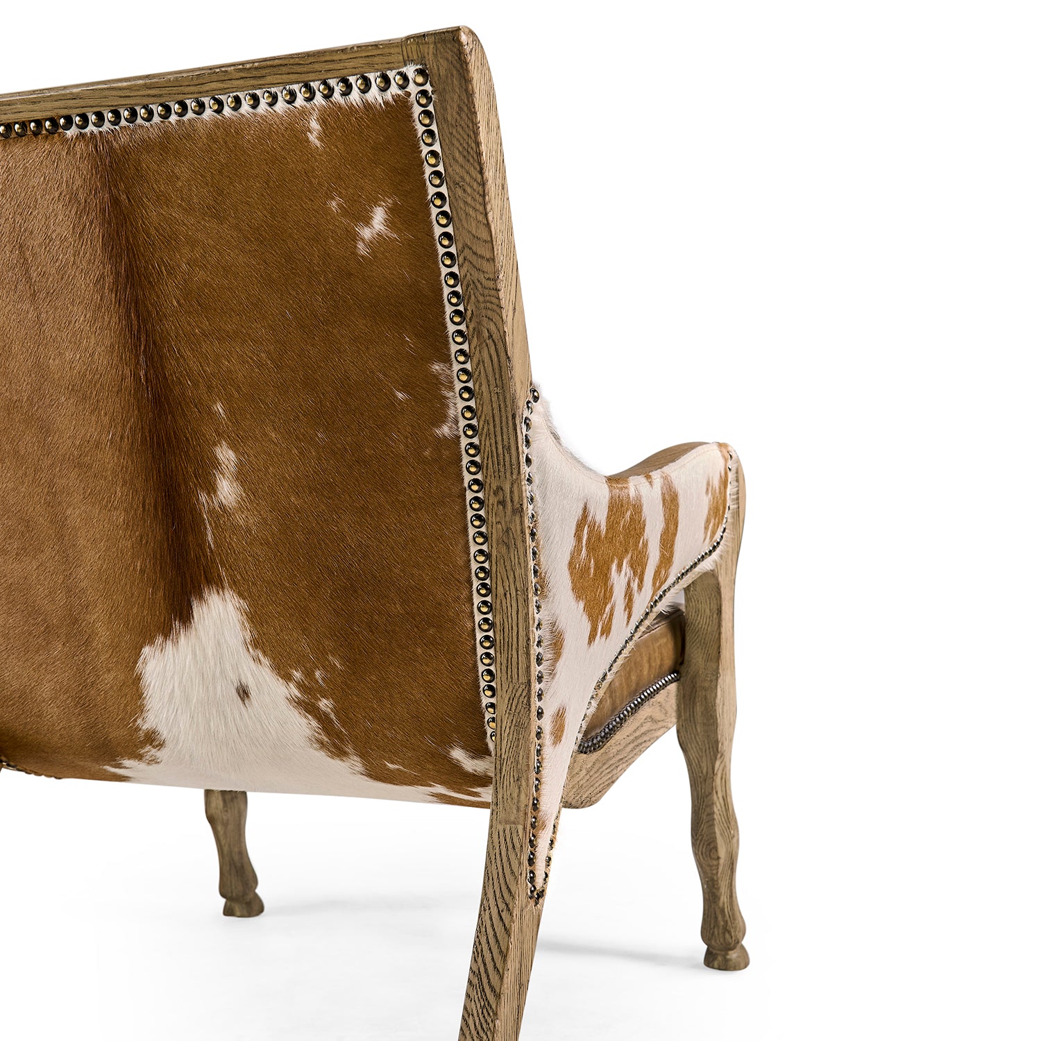 Jonathan Charles Echo Canyon Leather & Hide Occasional Chair