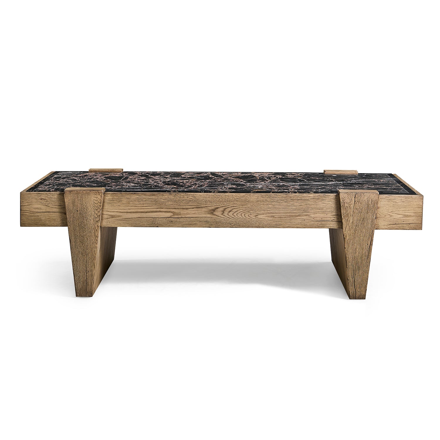 Jonathan Charles Echo Canyon Marble Rectangular Cocktail Table