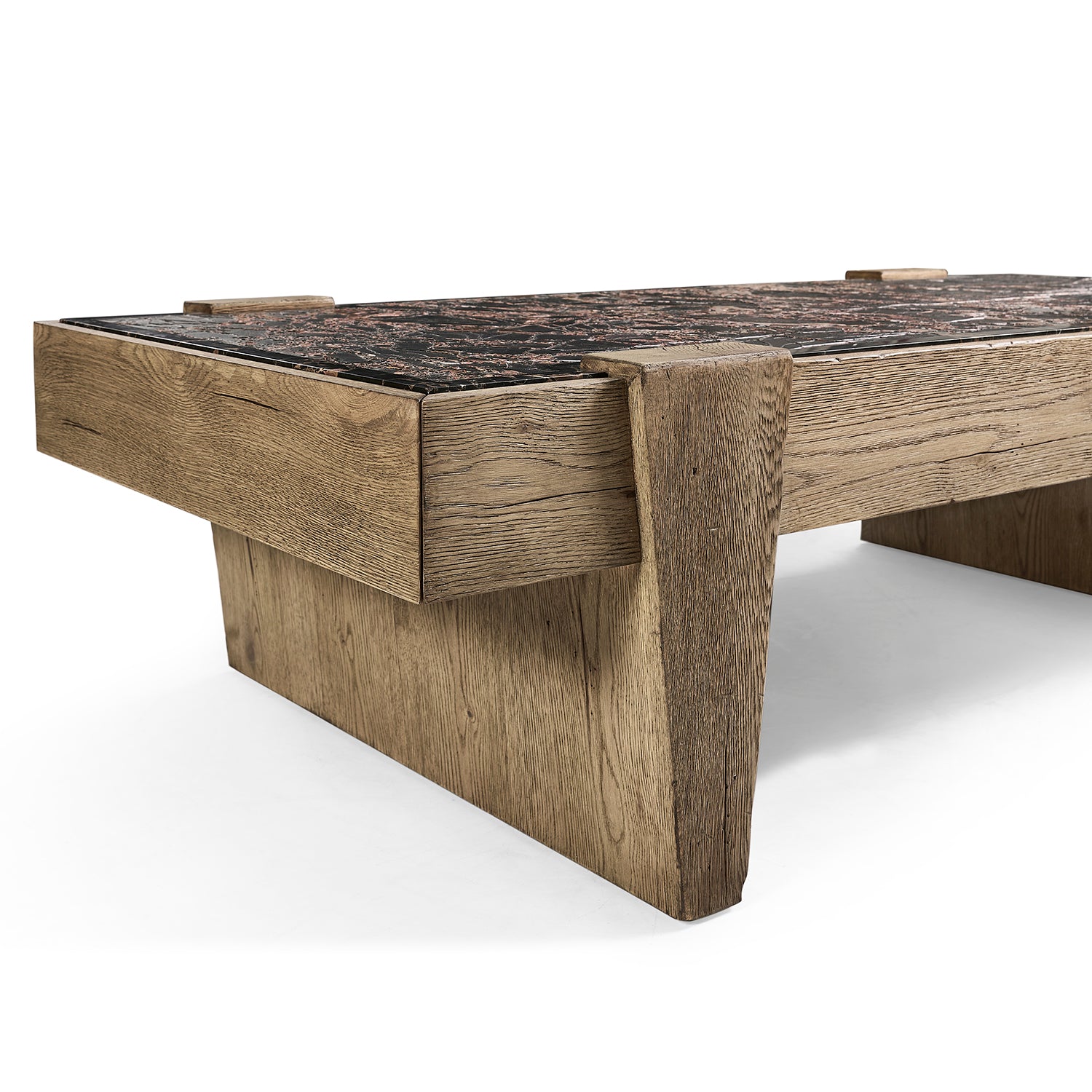 Jonathan Charles Echo Canyon Marble Rectangular Cocktail Table