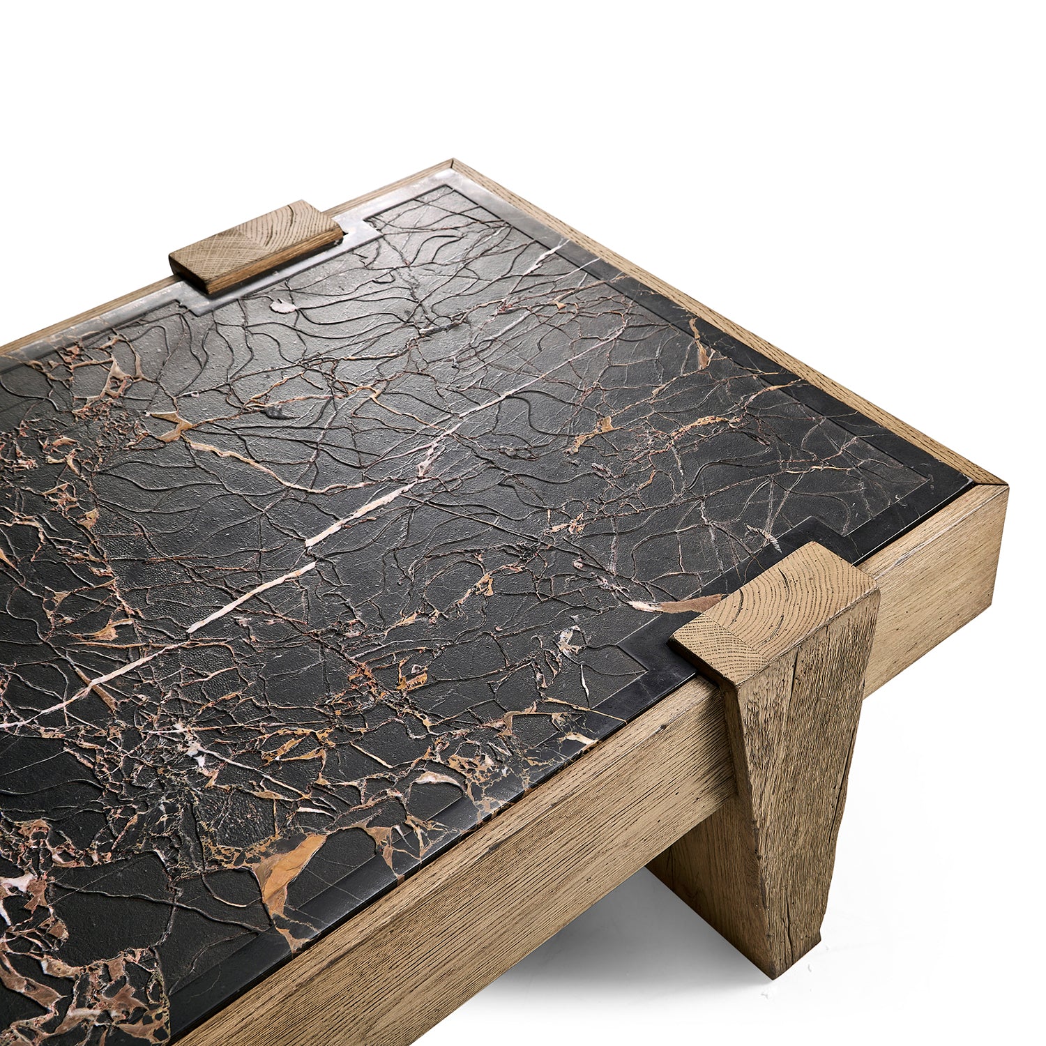 Jonathan Charles Echo Canyon Marble Rectangular Cocktail Table