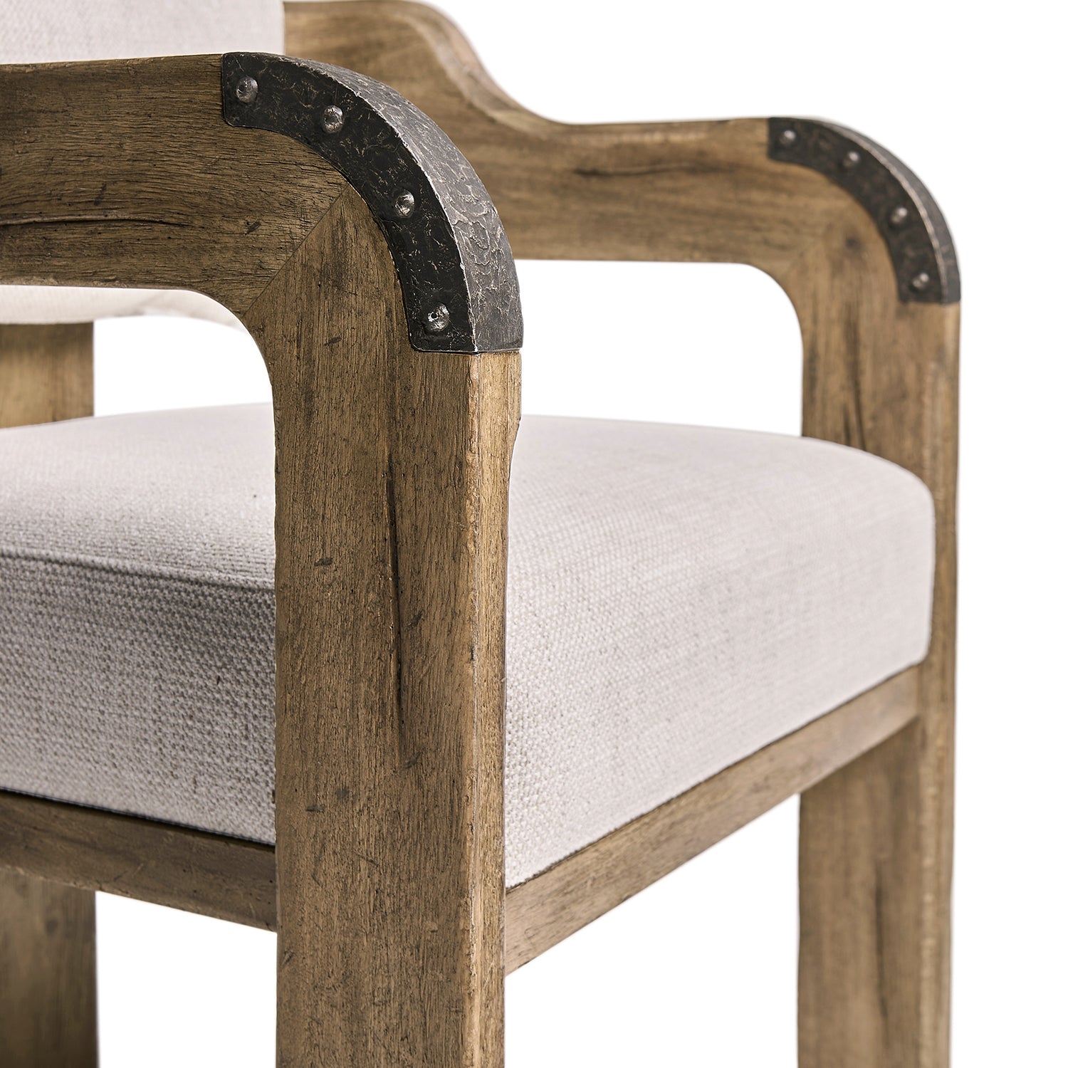 Jonathan Charles Light Stone Ridge Upholstered Arm Chair