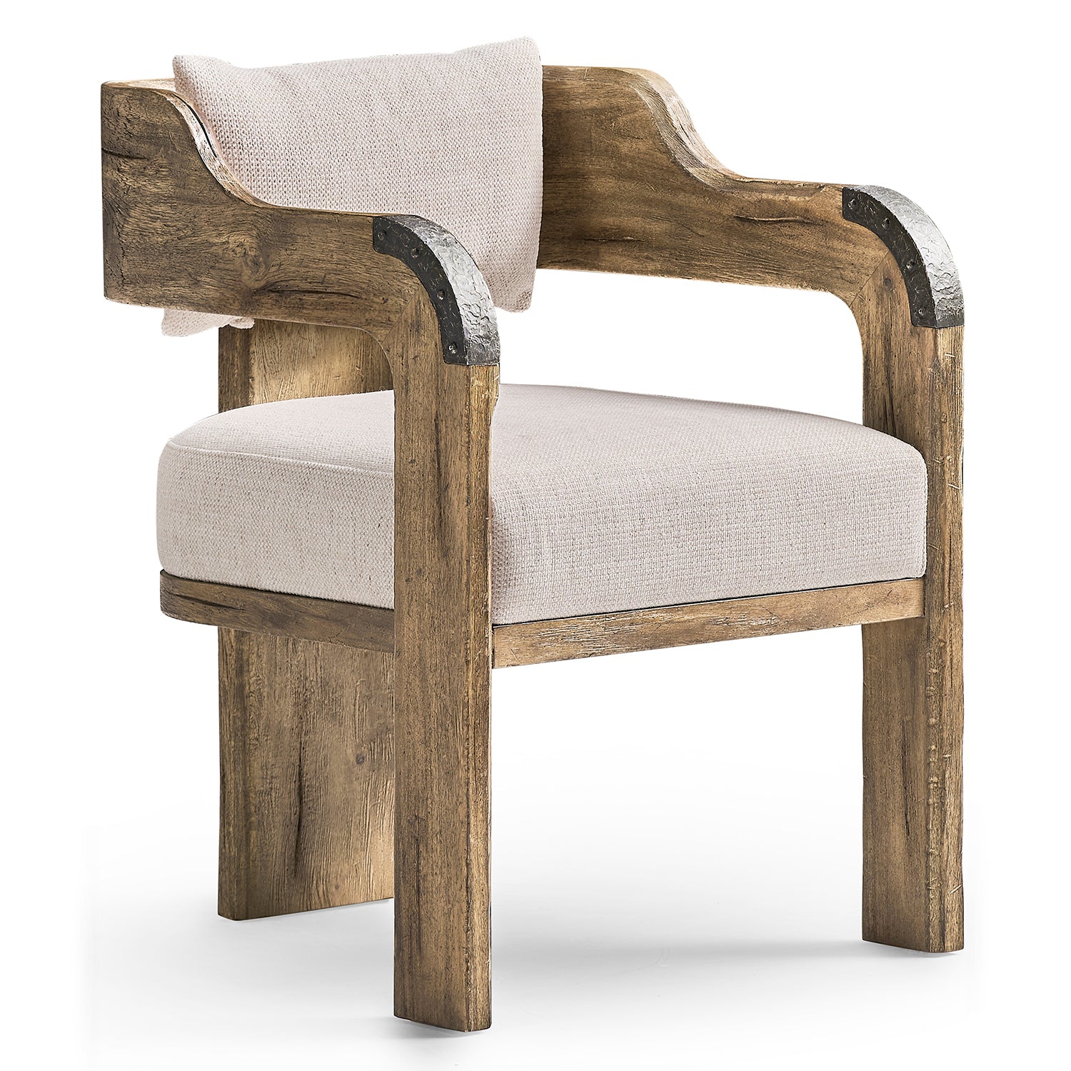 Jonathan Charles Light Stone Ridge Upholstered Arm Chair