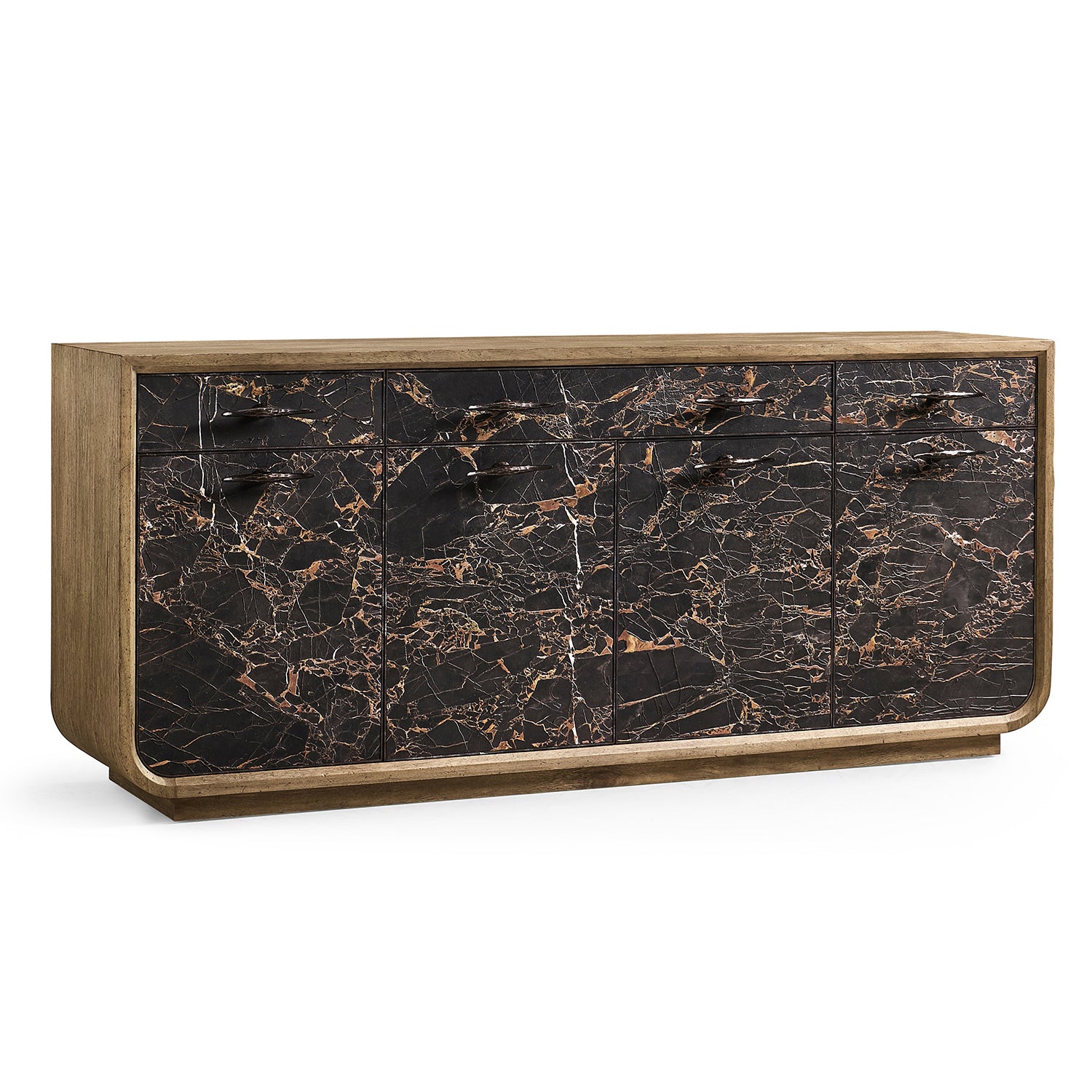 Jonathan Charles Light Stone Ridge Marble Credenza