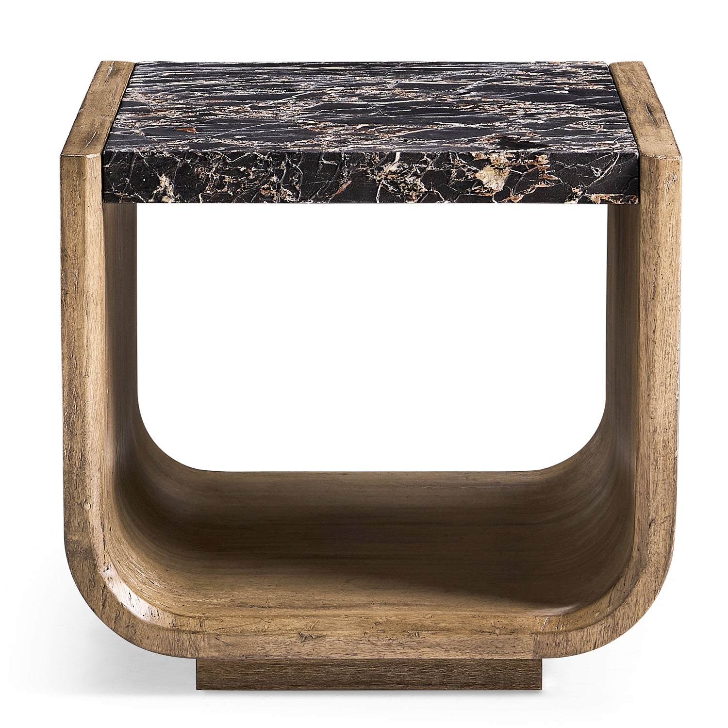 Jonathan Charles Light Stone Ridge Marble Side Table