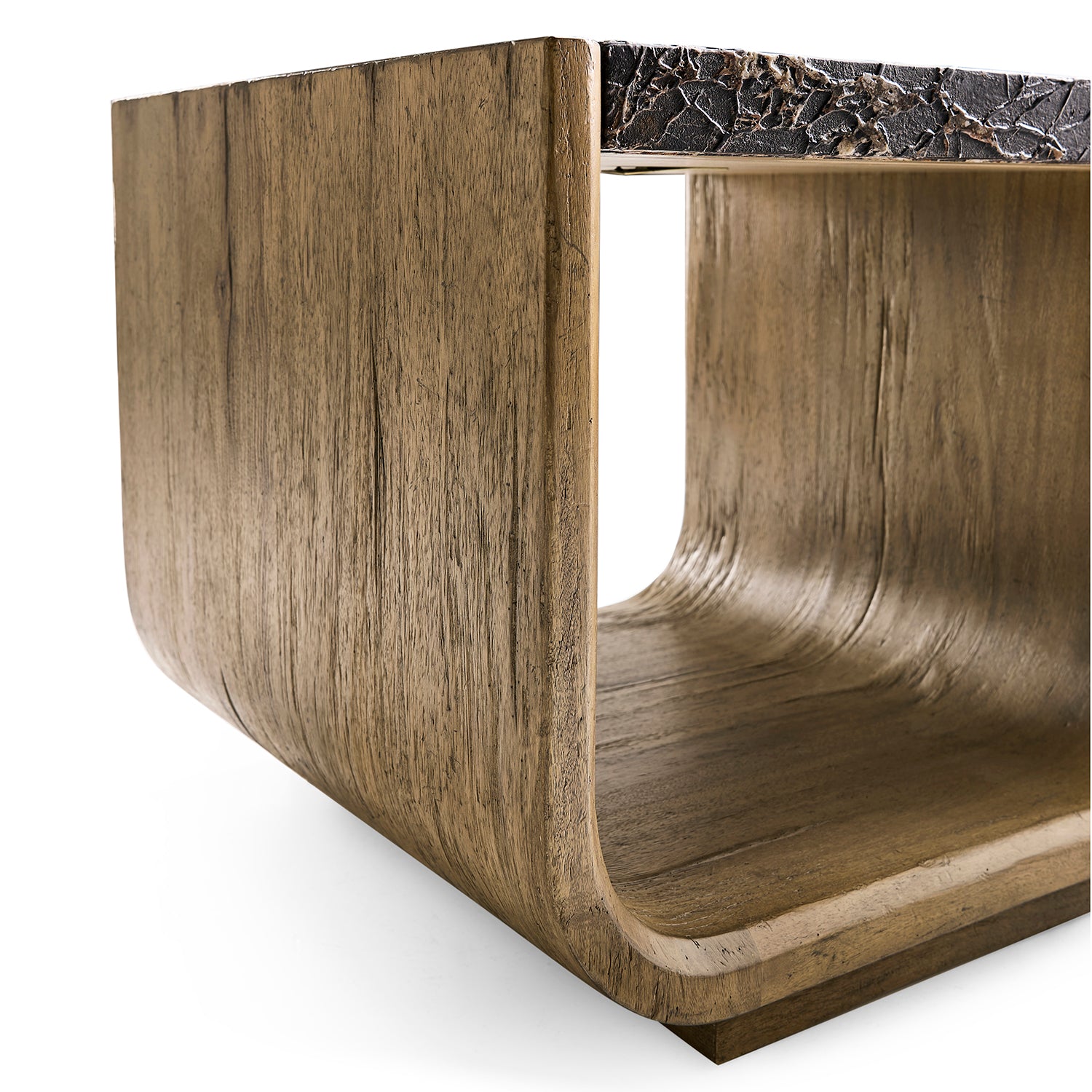 Jonathan Charles Light Stone Ridge Marble Side Table