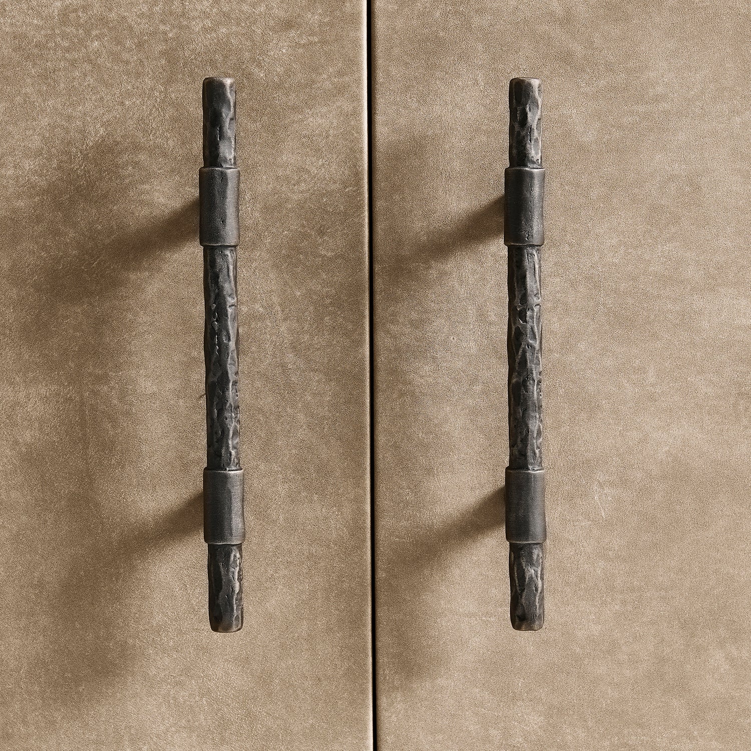 Jonathan Charles Light Stone Ridge Leather Credenza