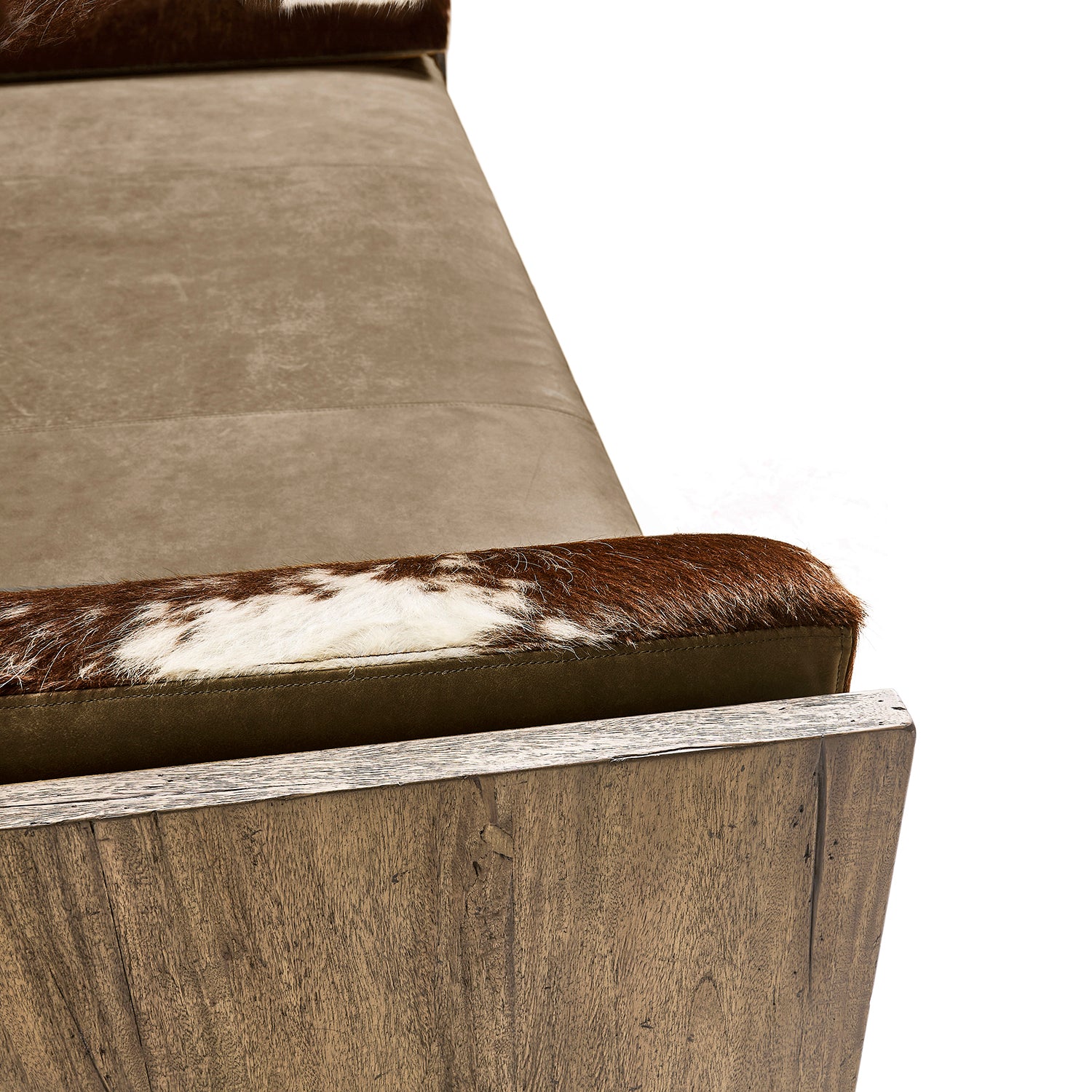 Jonathan Charles Light Stone Ridge Leather & Hide Daybed