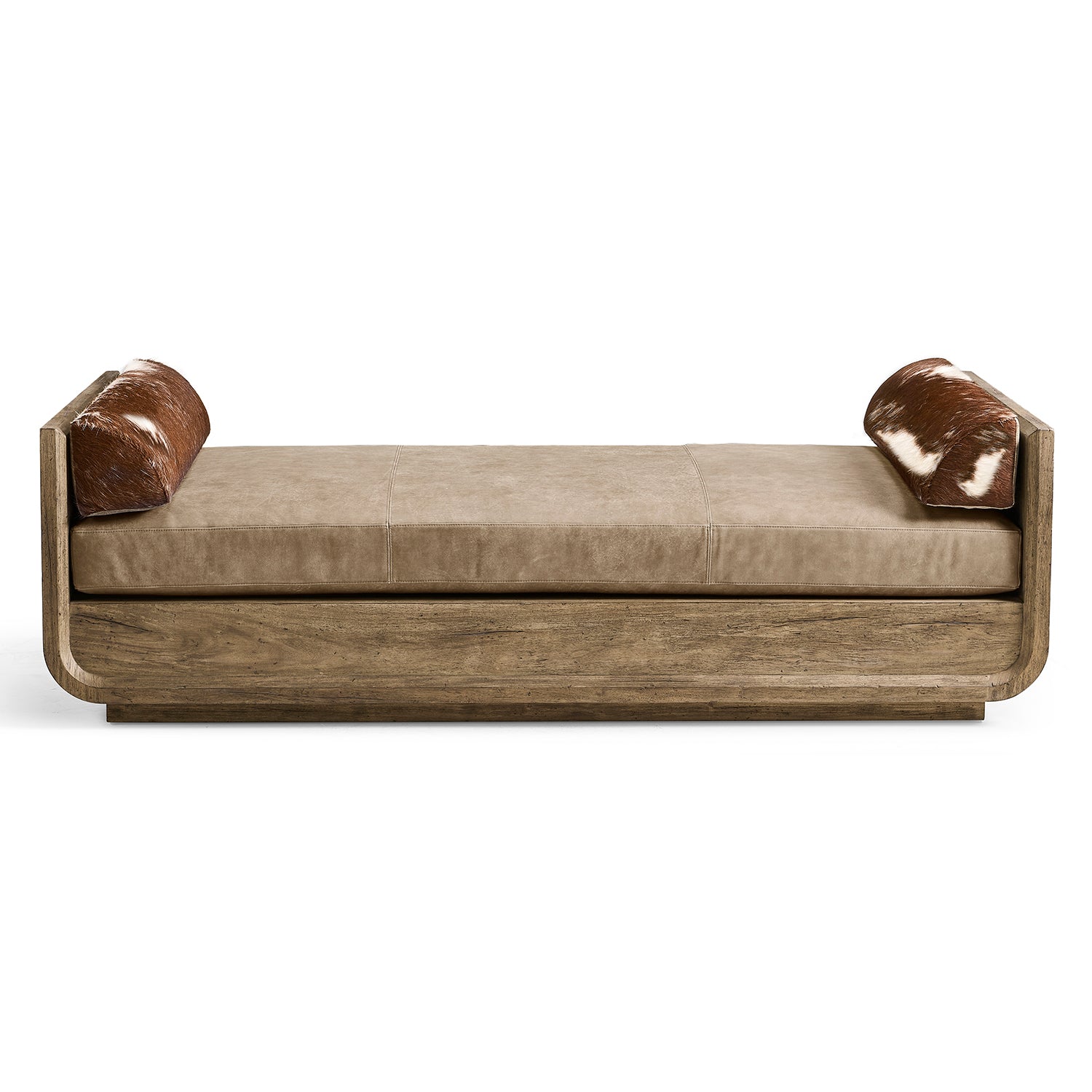 Jonathan Charles Light Stone Ridge Leather & Hide Daybed