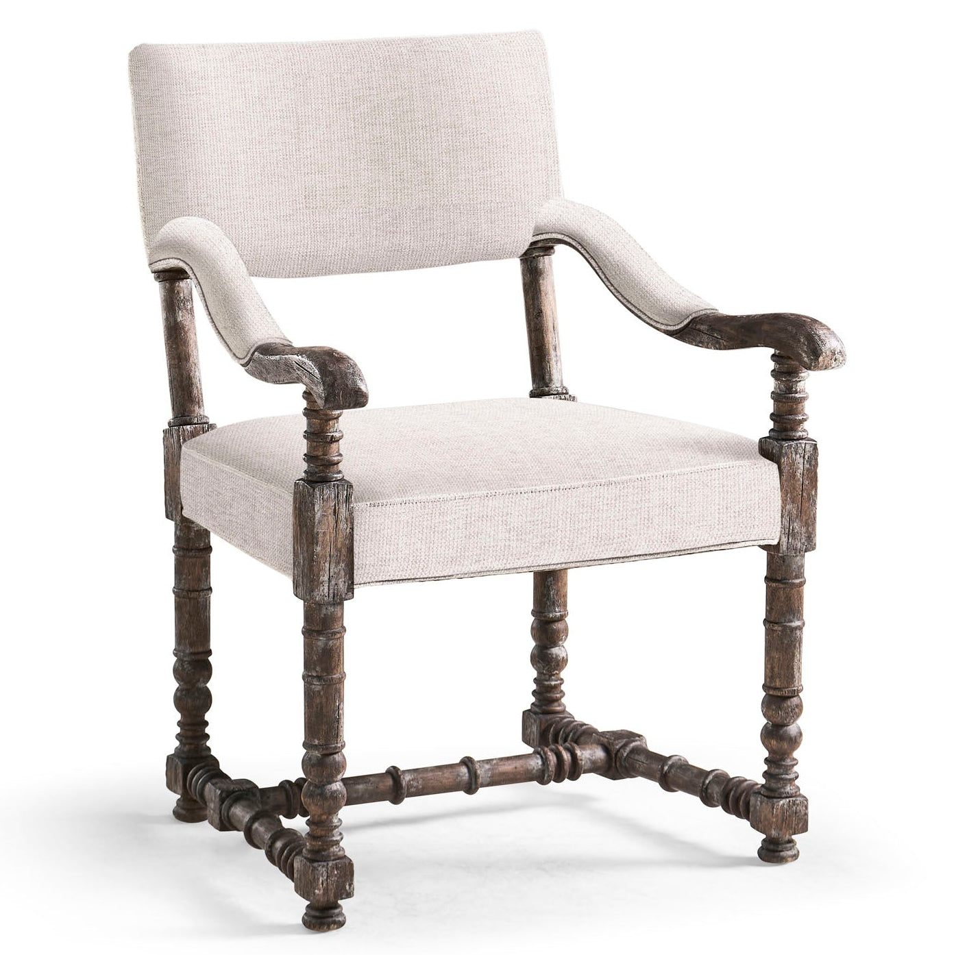Jonathan Charles Caldera Oscura Upholstered Arm Chair Set of 2