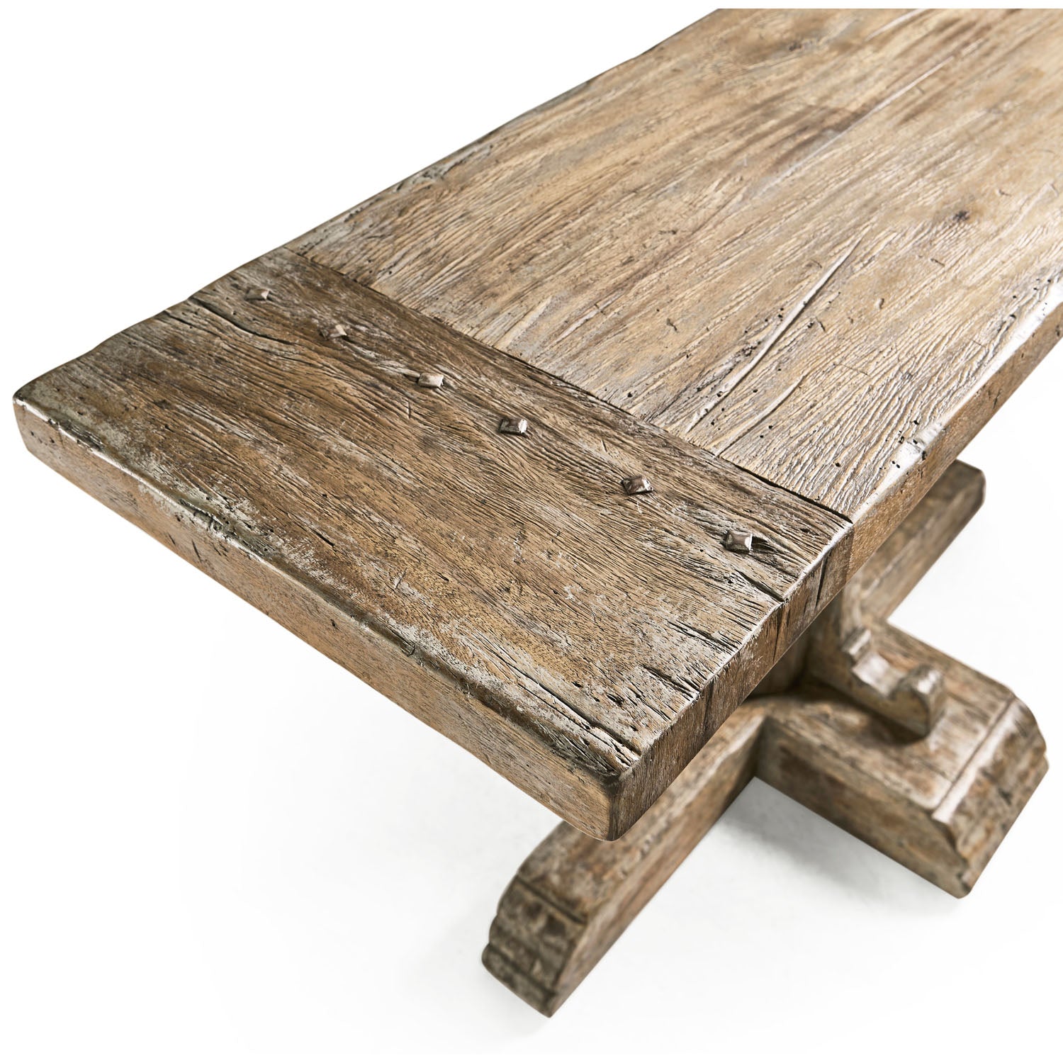 Jonathan Charles Caldera Pedestal-Base Console Table
