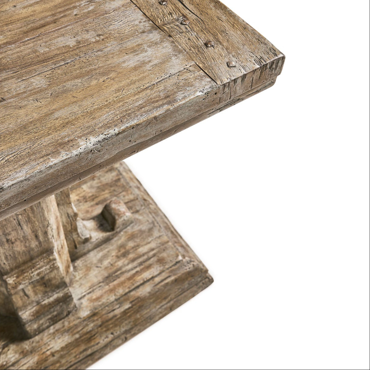 Jonathan Charles Caldera Pedestal-Base Side Table