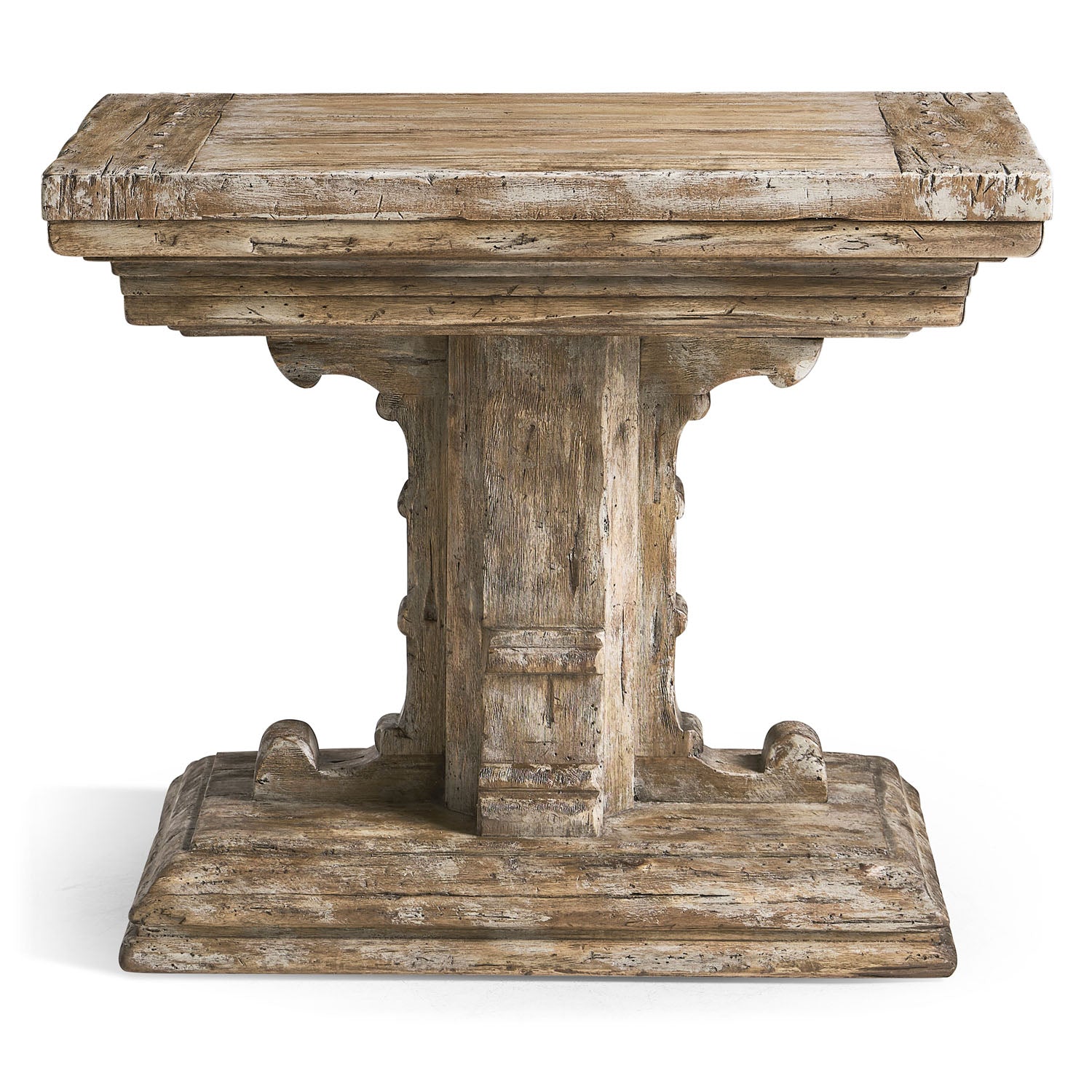 Jonathan Charles Caldera Pedestal-Base Side Table