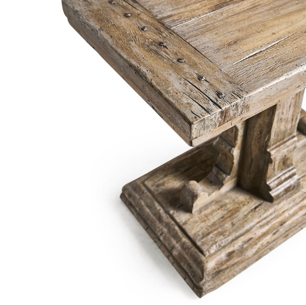 Jonathan Charles Caldera Pedestal-Base Side Table