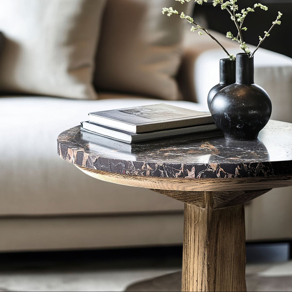 Jonathan Charles Echo Canyon Marble Side Table