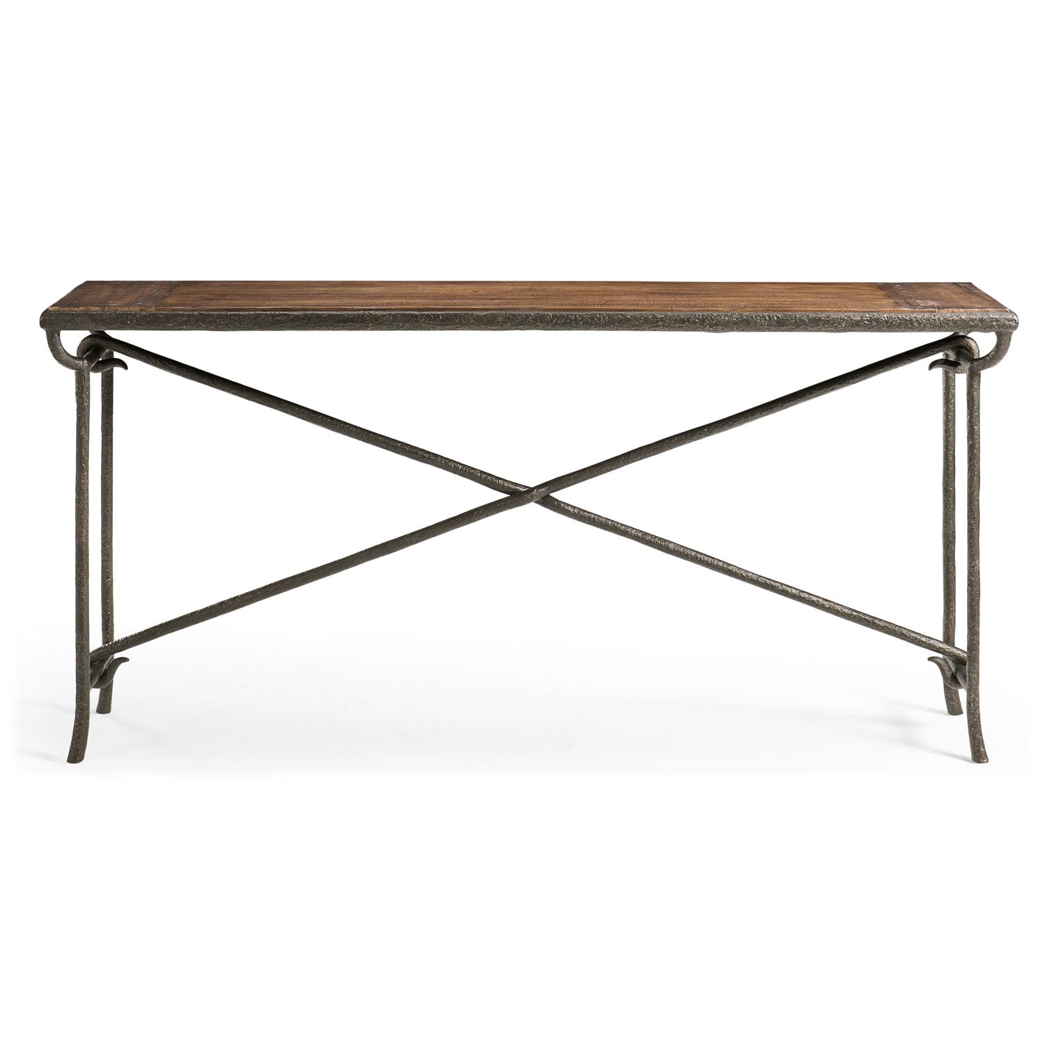 Jonathan Charles Forge Iron Console Table