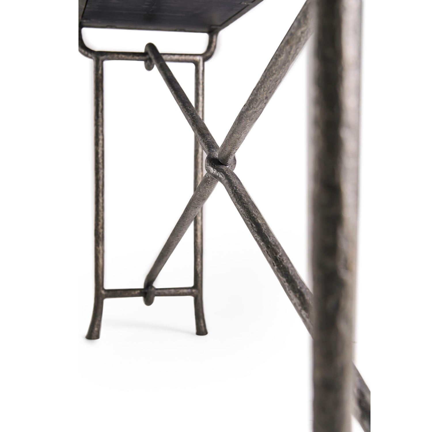 Jonathan Charles Forge Iron Console Table