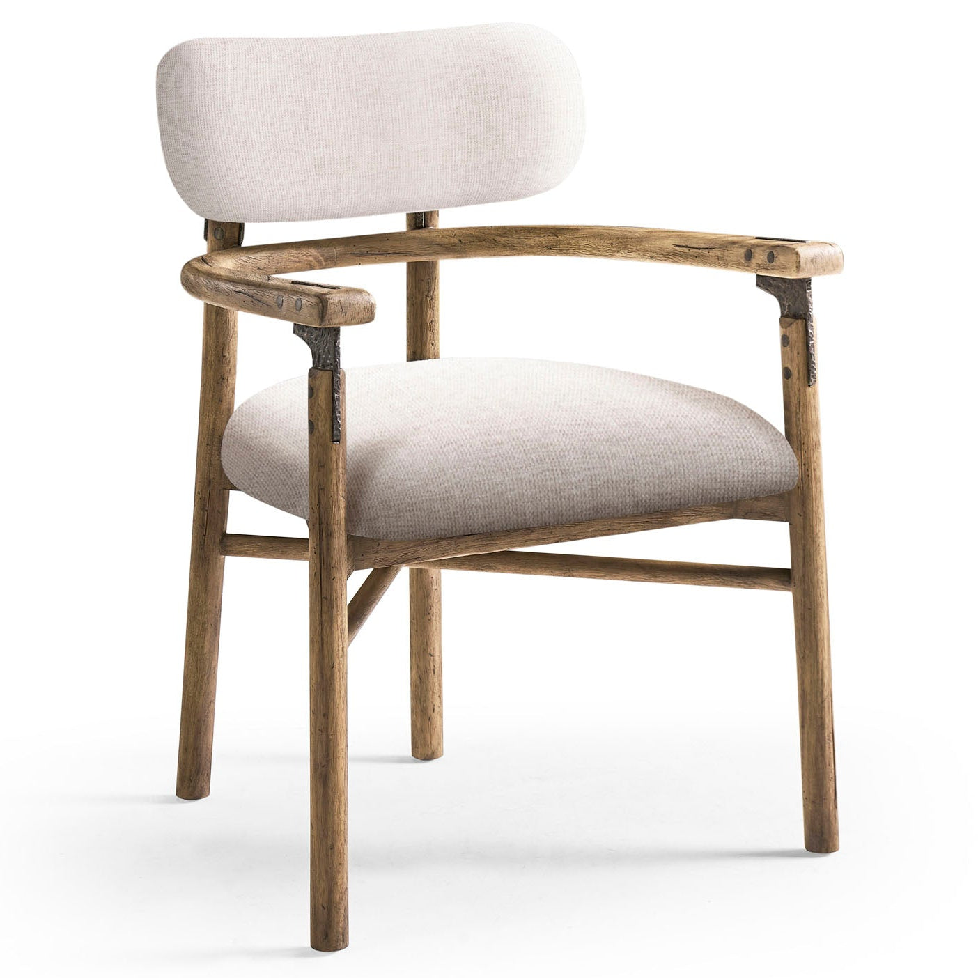 Jonathan Charles Stone Ridge Upholstered Dining Arm Chair Set of 2