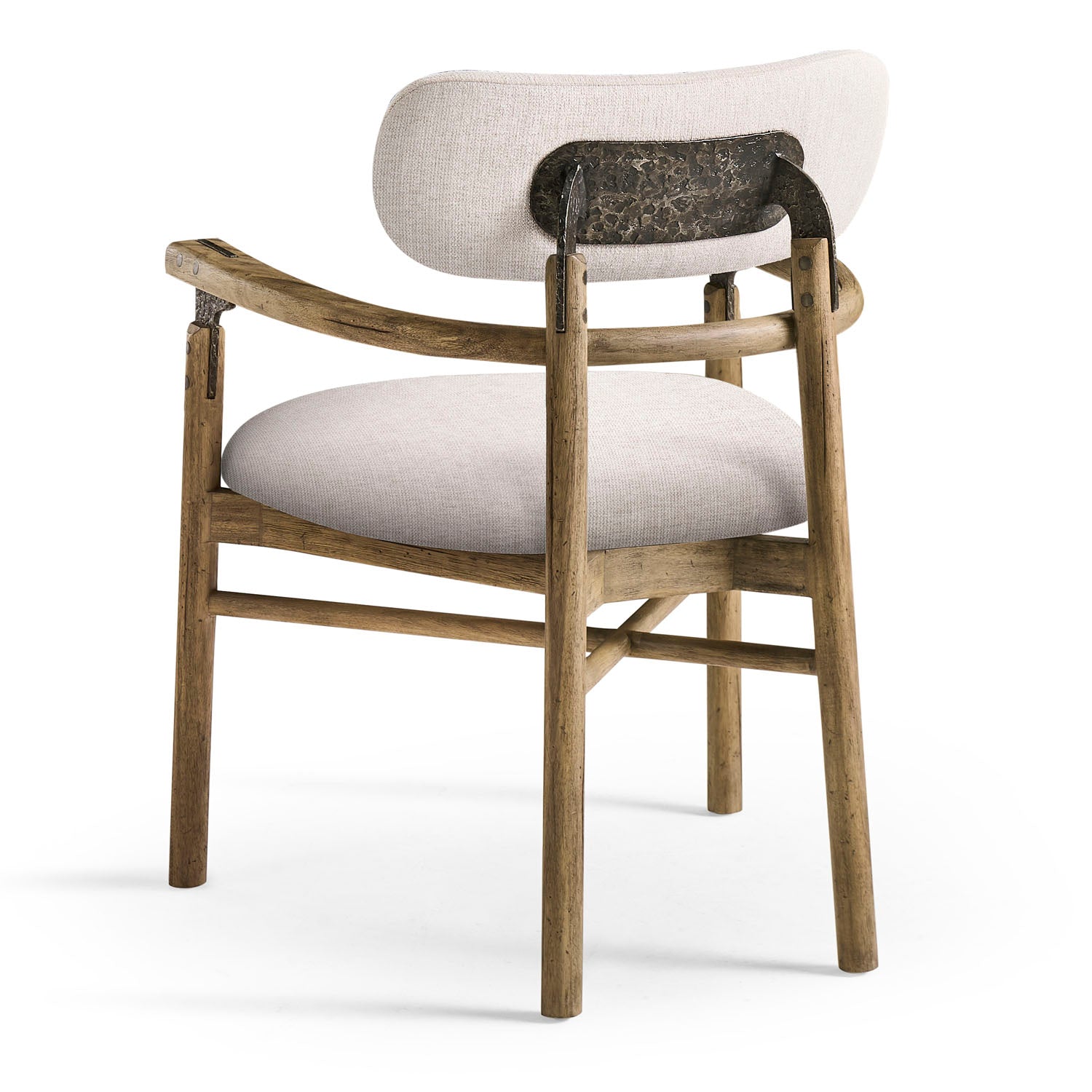 Jonathan Charles Stone Ridge Upholstered Dining Arm Chair Set of 2