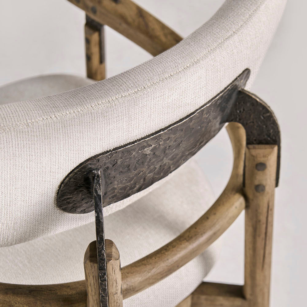 Jonathan Charles Stone Ridge Upholstered Dining Arm Chair Set of 2
