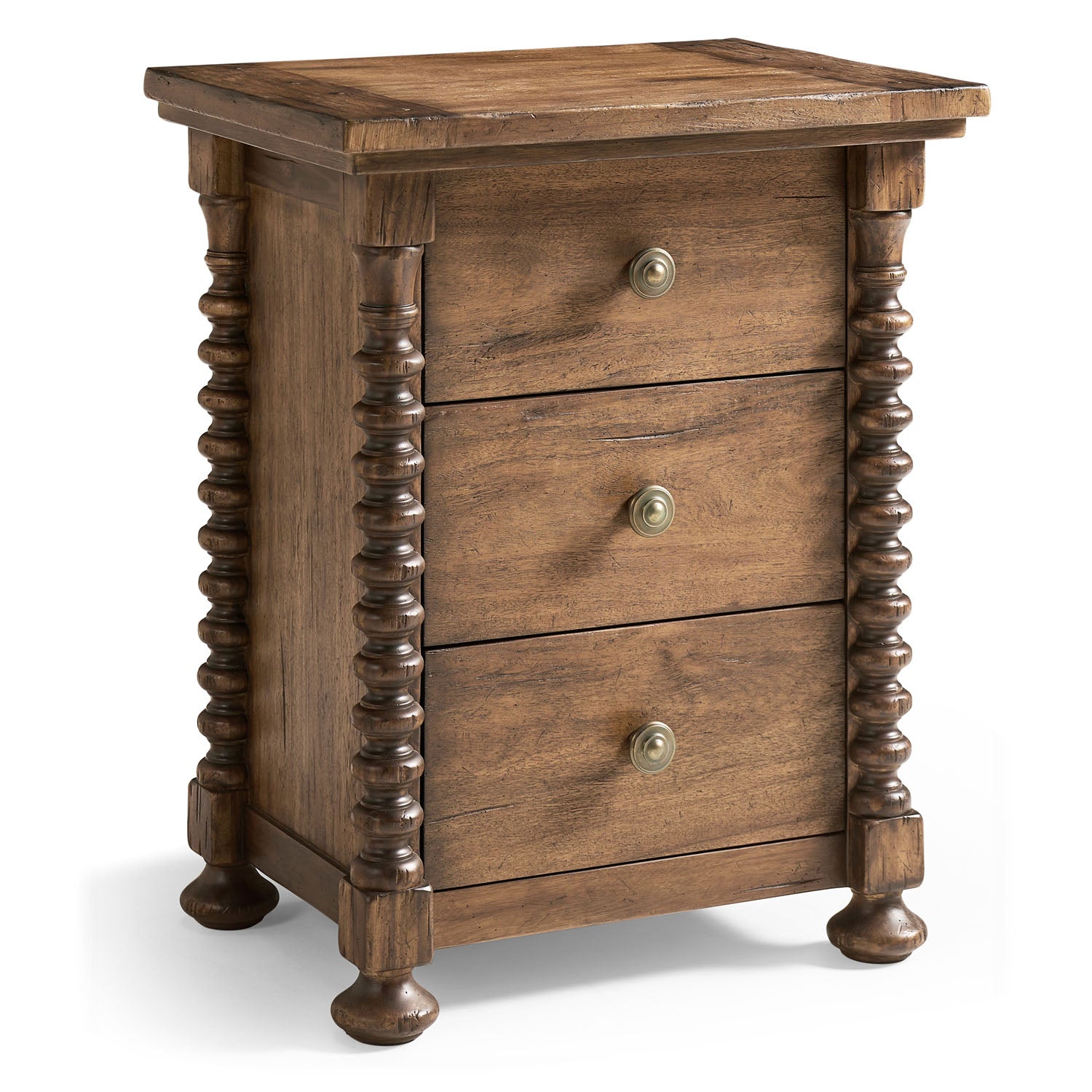 Jonathan Charles Tamarisk 3 Drawer Narrow Nightstand