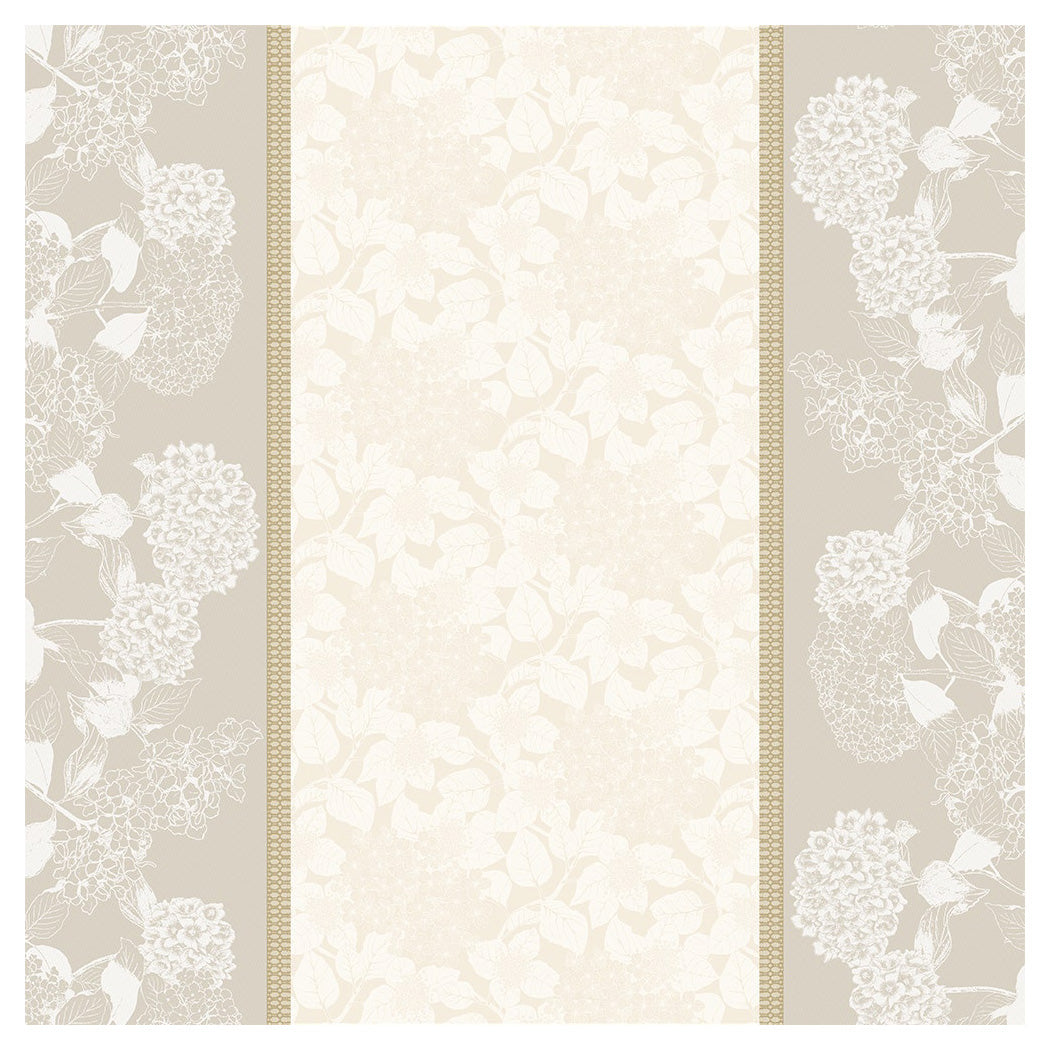 Garnier Thiebaut Mille Hortensias Naturel Jacquard Tablecloth