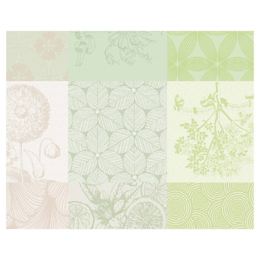 Garnier Thiebaut Mille Parfums Verde Jacquard Placemat Set of 4