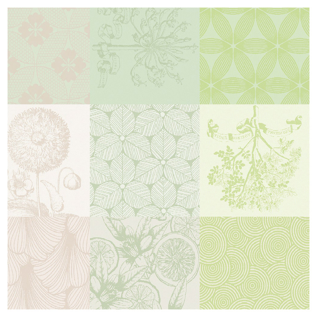 Garnier Thiebaut Mille Parfums Verde Jacquard Napkin Set of 4