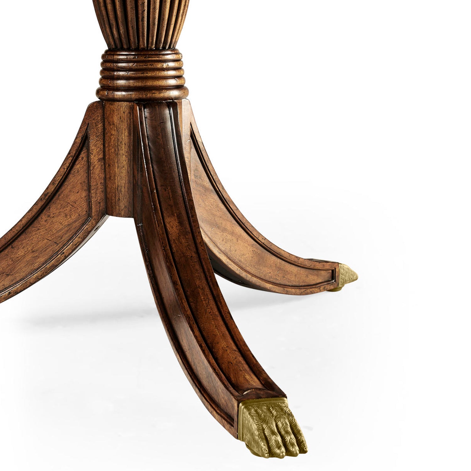 Jonathan Charles Buckingham Regency Crotch Extending Dining Table