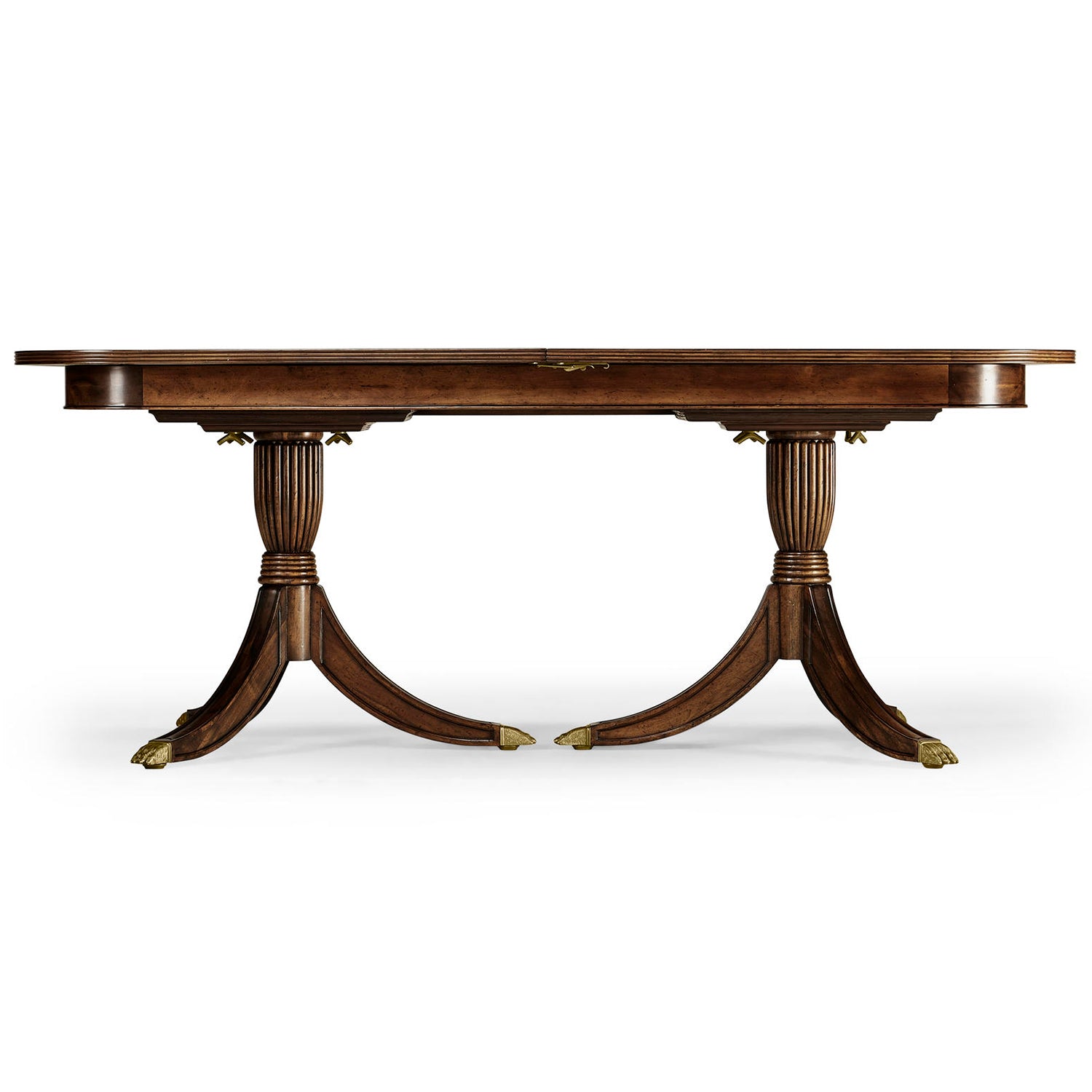 Jonathan Charles Buckingham Regency Crotch Extending Dining Table