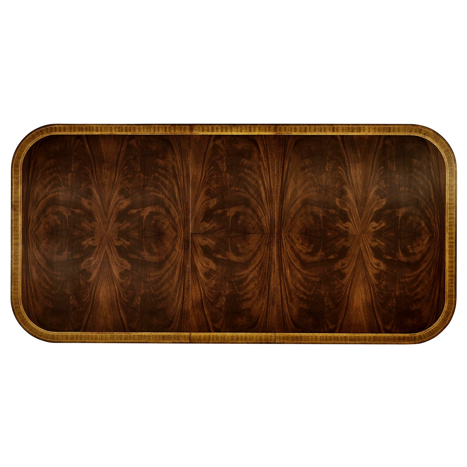 Jonathan Charles Buckingham Regency Crotch Extending Dining Table