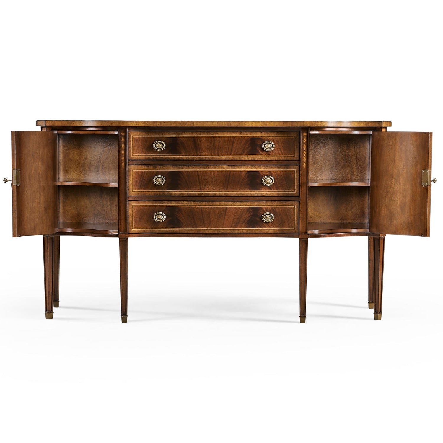 Jonathan Charles Windsor Credenza with Curved Doors