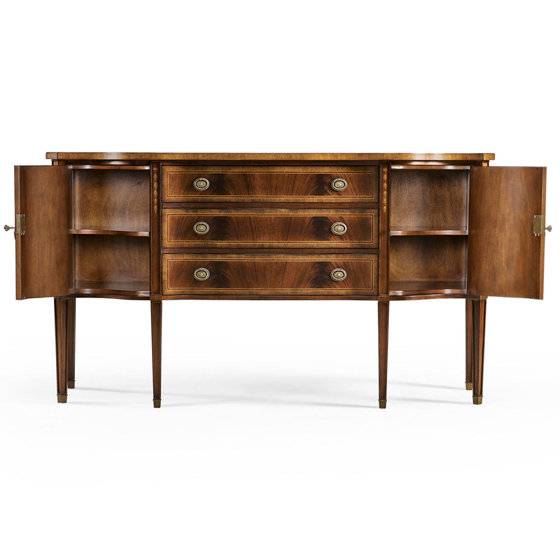 Jonathan Charles Windsor Credenza with Curved Doors