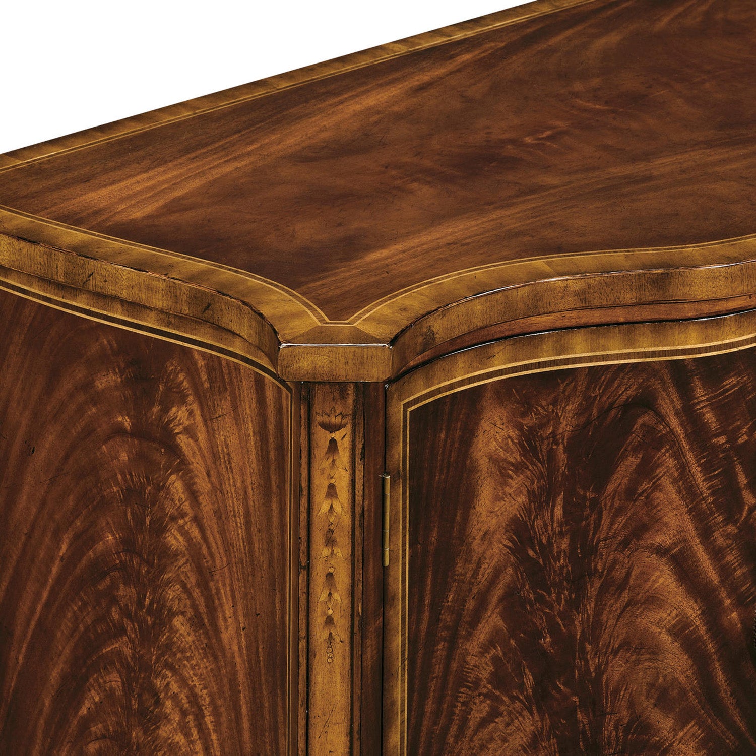 Jonathan Charles Windsor Credenza with Curved Doors