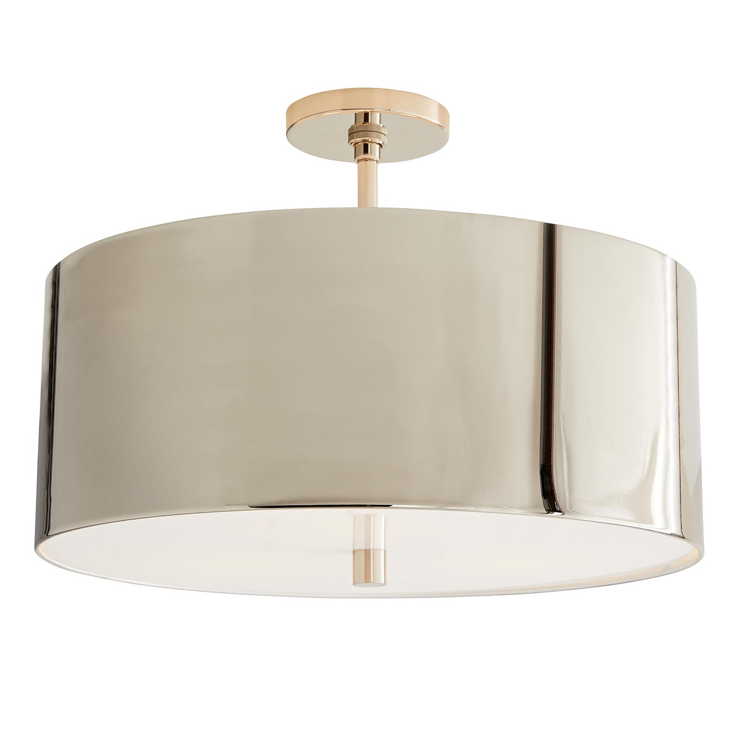 Arteriors Tarbell Polished Nickel Semi-Flush Mount