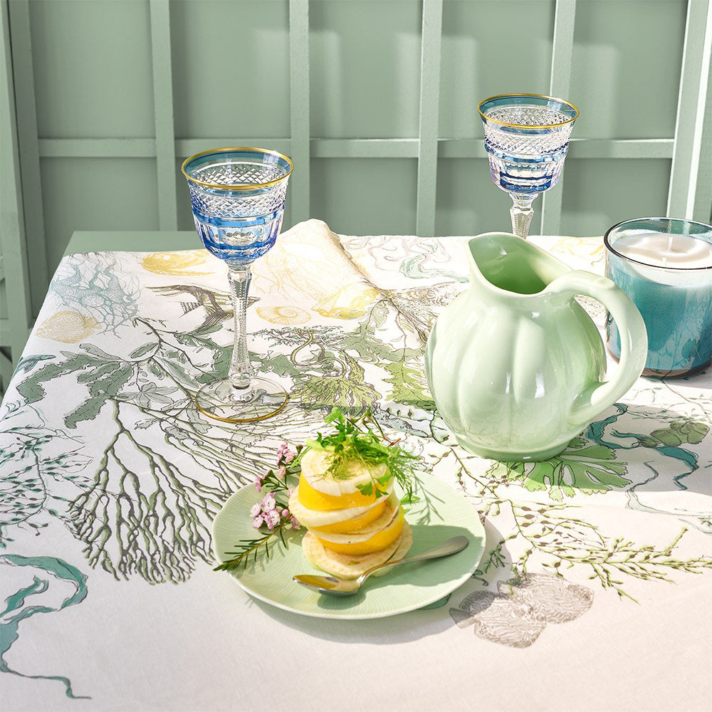 Garnier Thiebaut Balade Marine Verde Tablecloth
