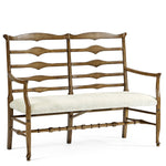 Jonathan Charles Casual Accents Driftwood Ladderback Bench
