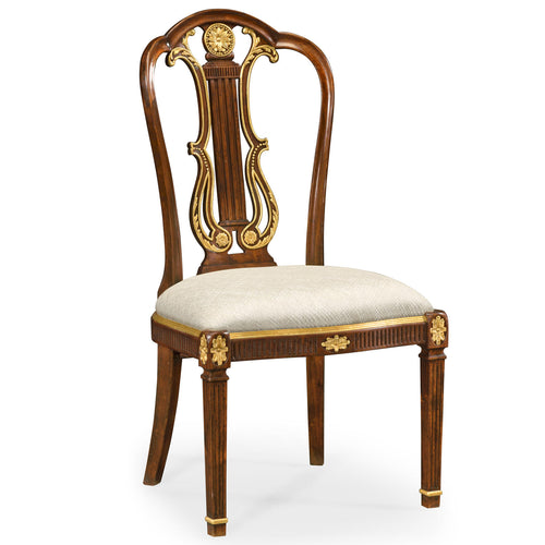 Jonathan Charles Buckingham Neo-classical Lyre Back Dining Chair