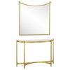 Jonathan Charles Luxe Half Moon Console Table
