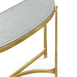 Jonathan Charles Luxe Half Moon Console Table