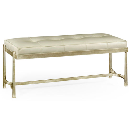 Jonathan Charles Luxe Leather Bench