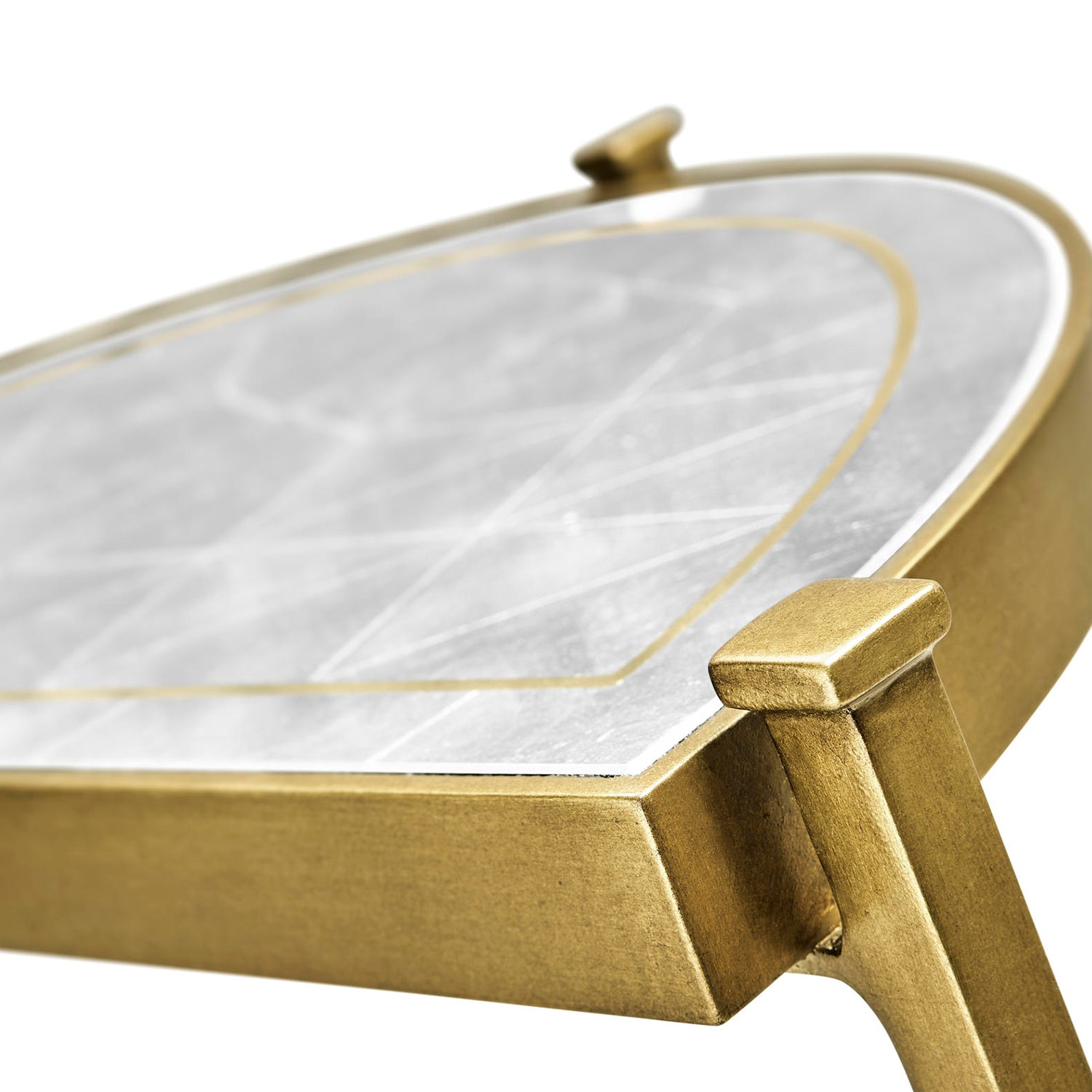 Jonathan Charles Luxe Half Moon Console Table