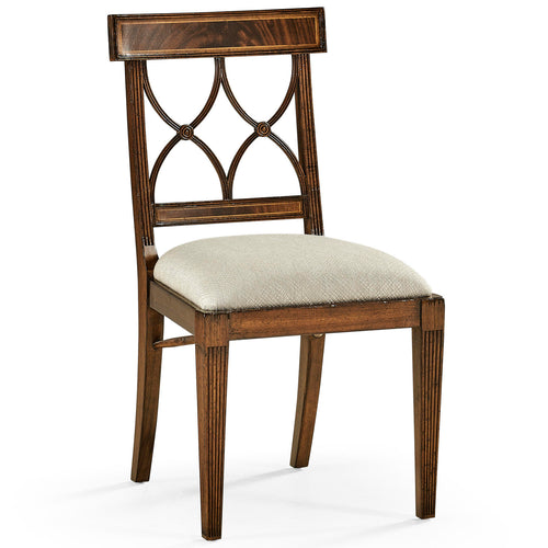 Jonathan Charles Buckingham Regency Curved Back Side Chair
