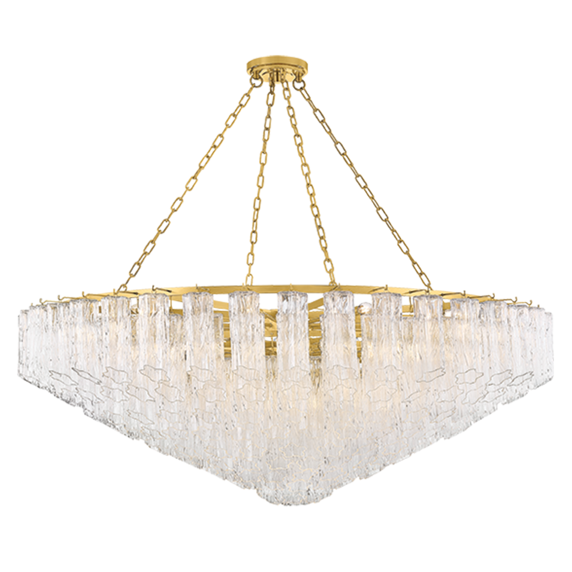 Hudson Valley Lighting Watertown Large Chandelier in Aged Brass, primary product view
