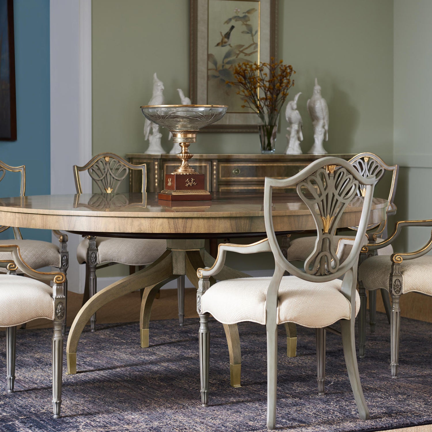 Jonathan Charles Buckingham Round Dining Table