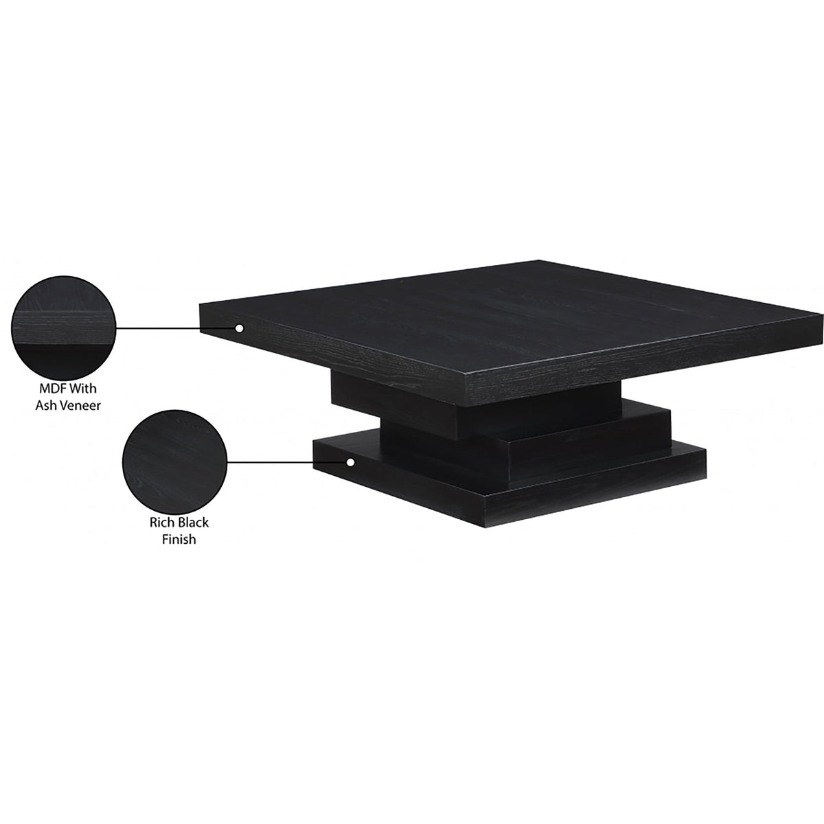 Westmount Black Ash Veneer Coffee Table