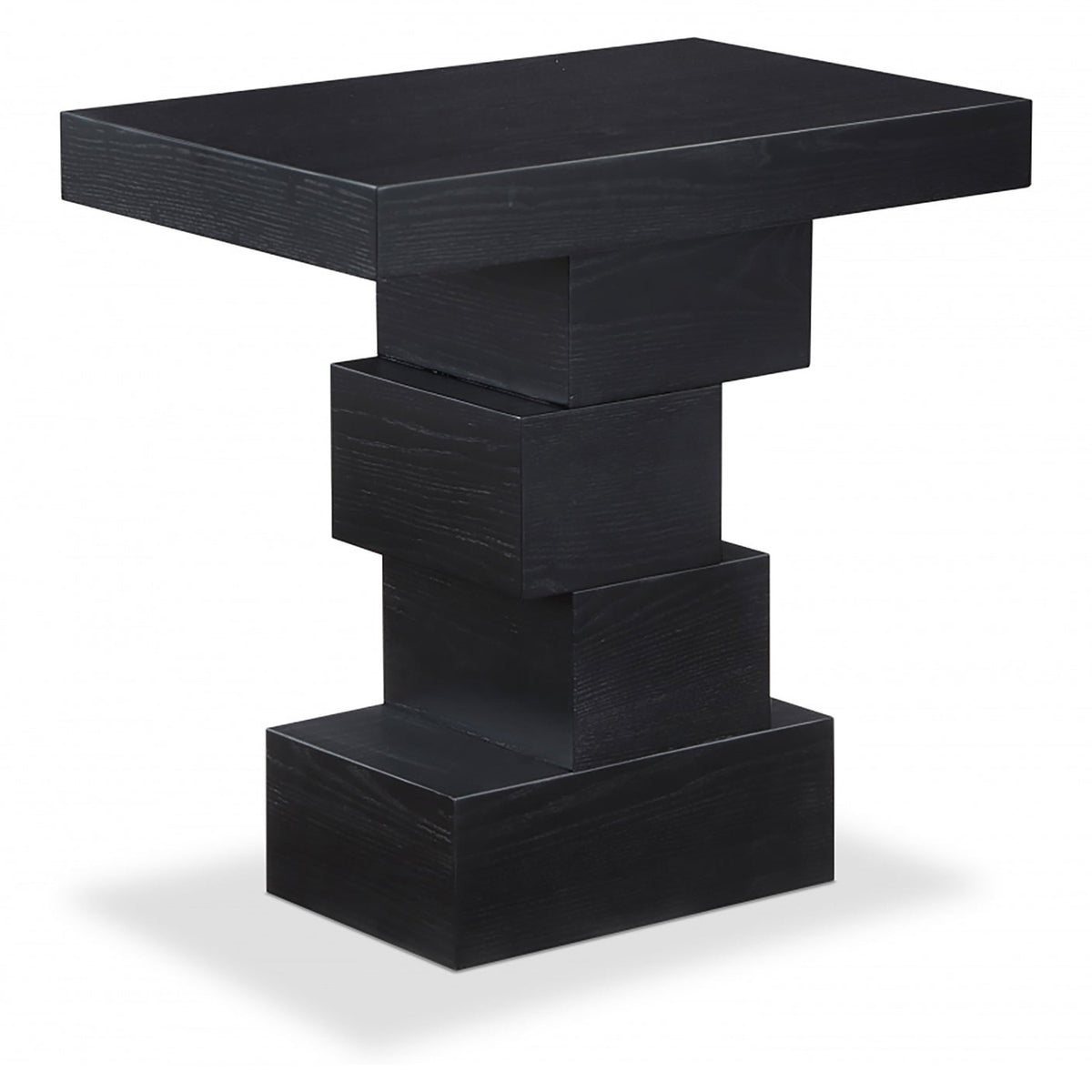 Westmount Black Ash Veneer End / Side Table in black ash veneer finish, primary product view
